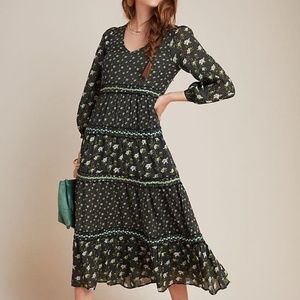 NWT ANTHROPOLOGIE Karoline Tiered Dress SZ 4P